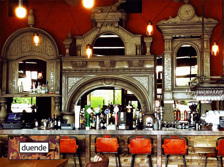 Ornate Spanish style bar surround by Devlin In Design artists, Northern Ireland