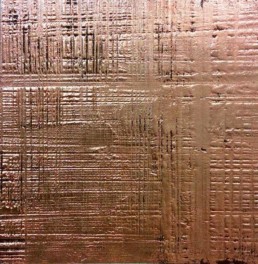 Textured copper, reflective copper textured finish, specialist decorating uk