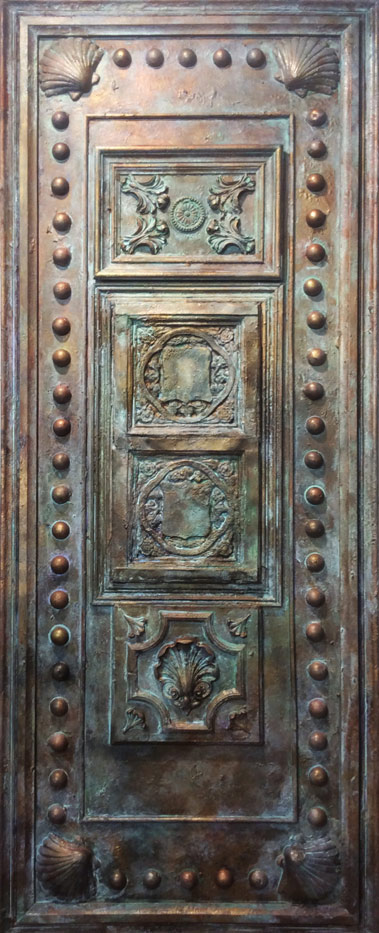 Vintage door panel, aged door, distressed door, decorative painters, distressing.
