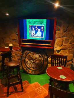 Glasgow Celtic bar design and fit out, Irish bar fit out