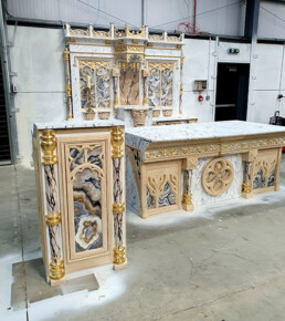 Church restoration artists U.K, decorative painters London, polished plaster Ireland