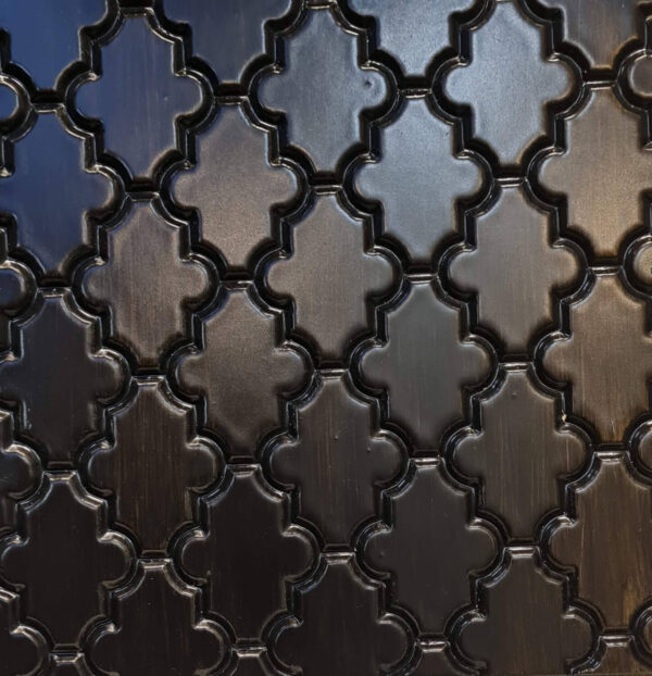 Dark Brushed Bronze Finish Intricate Wall Panel
