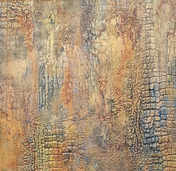 Tarnished Crocodile Skin Venetian Plaster Wall Finish