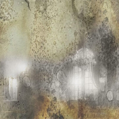 AM 58 Antiqued Foxed Mirror Glass