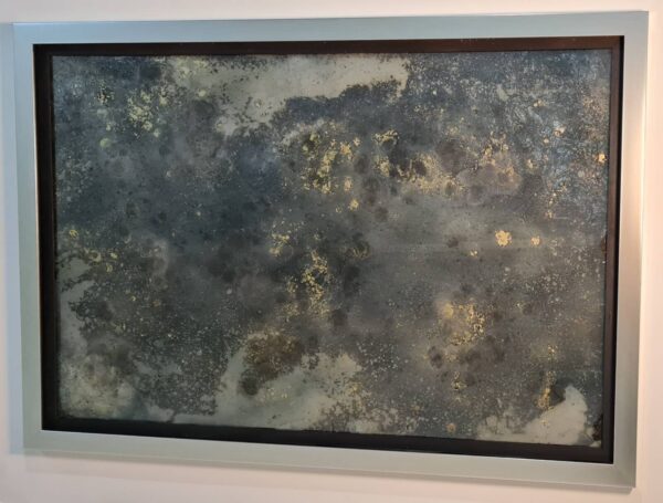 AM11 Luxury Distressed Gold Antique Mirror Glass