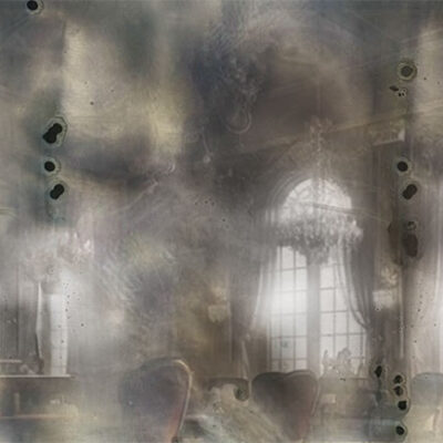 AM19 Distressed Antique Mirror Glass
