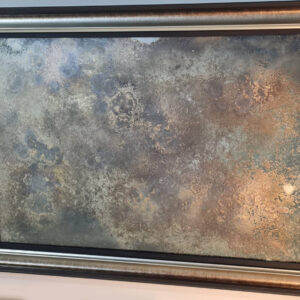 AM7 Luxury Distressed Gold Antique Mirror Glass