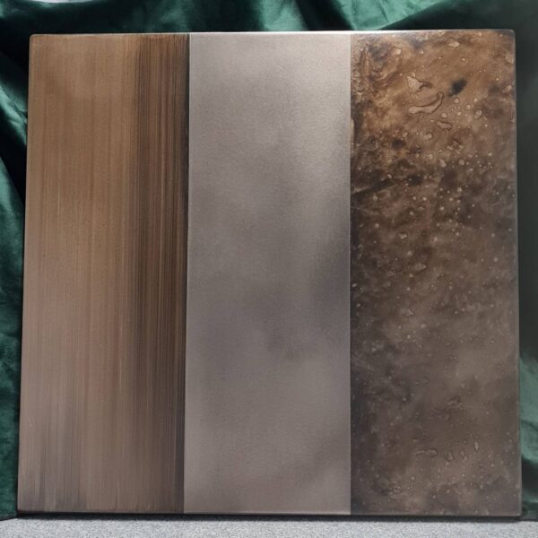 Bronze Brushed Effect and Patina Liquid Metal Finish
