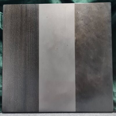 Manganese Brushed Finish and Patina Liquid Metal Finish