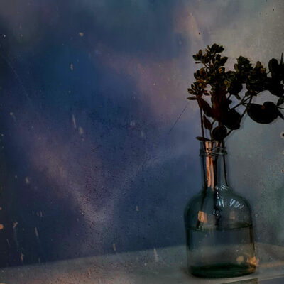 10 Light Vintage Smoked Mirror Glass