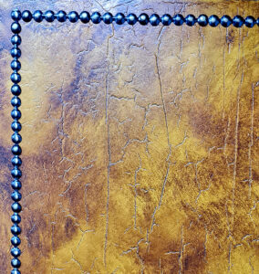 Vintage Yellow Leather Effect Polished Plaster Feature Wall (No.29)
