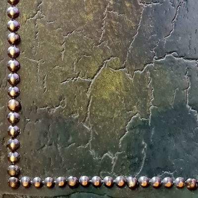Vintage Green Leather Effect Polished Plaster (No.31)