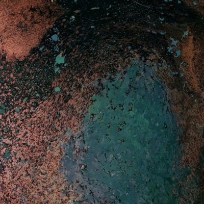 Copper Antique Mirror with Patination